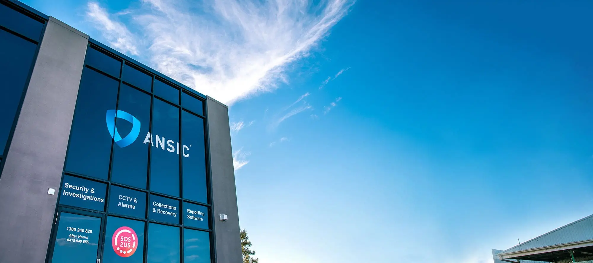 ANSIC Security and Investigations — Bowen Hills headquarters banner